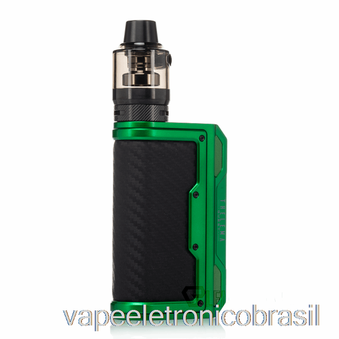 Vape Recarregável Vape Perdido Thelema Quest 200w Starter Kit Verde Esmeralda / Fibra De Carbono
